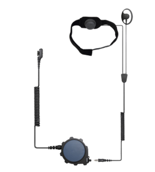 Hytera PD700EX Atex Throat Microphone Headset with Big PTT