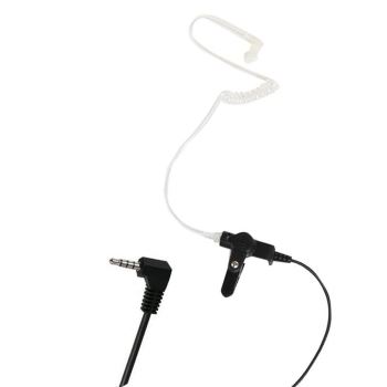 Acoustic Tube Listen Only Earpiece With 3.5mm Right Angle Jack Plug