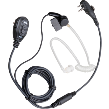 Hytera PD400 PD500 Series 2 Wire Acoustic Tube Earpiece with In-line Mic PTT