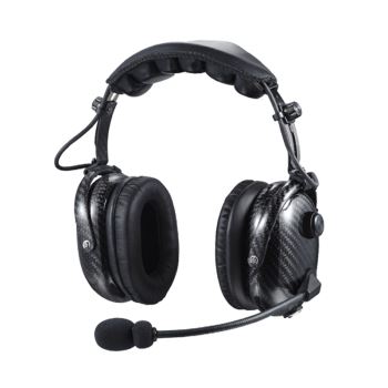 Carbon Fibre Lightweight Headset With Boom Microphone and PTT Button