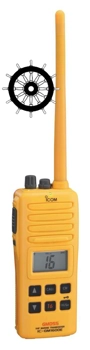 Icom IC-GM1600E GMDSS Survival Craft VHF MED Approved Handheld Radio
