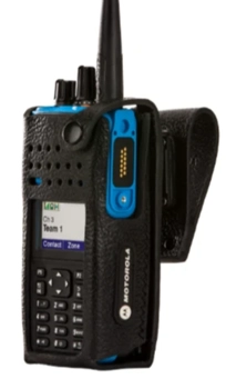 DP4000 ATEX Hard Leather Carry Case With 2.5" Swivel Belt Loop For Display Radio