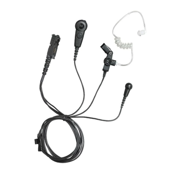 DP2000 DP3441 DP3661E Three Wire Surveillance Earpiece Kit - Black
