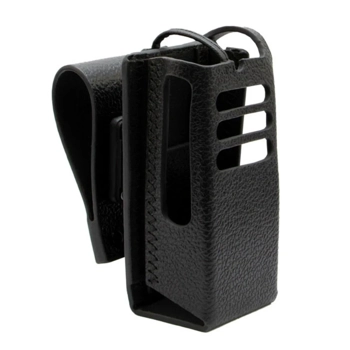 Motorola Hard Leather Carry Case with 3 Inch Swivel Belt Loop for R5 NKP