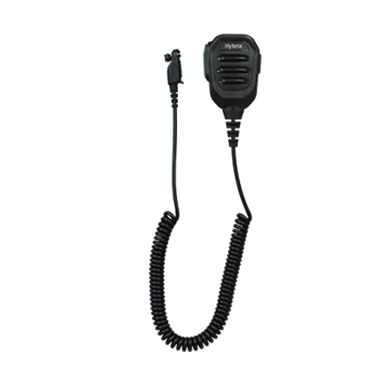 Hytera Compact IP54 Remote Speaker Microphone with 3.5mm Audio Jack with Volume Control Key