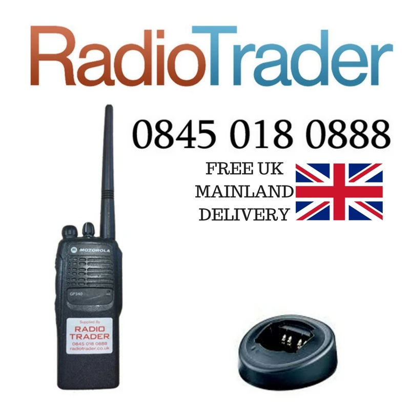 1 x Motorola GP340 UHF Analogue Refurbished Radio