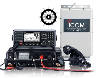 Icom GM800 GMDSS fixed mobile radio with Class A DSC receiver.