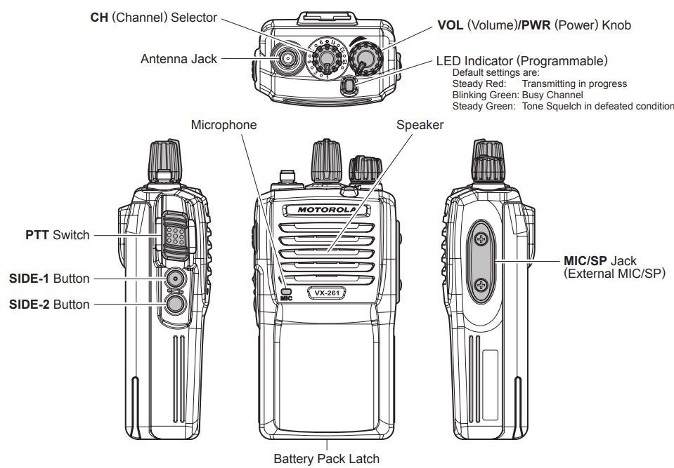 Motorola Vx 261 Handheld Radio