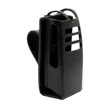Motorola Hard Leather Carry Case with 3 Inch Fixed Belt Loop for R5 NKP