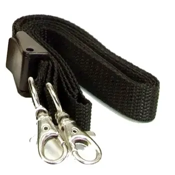 Icom Black Nylon Shoulder Strap 2 Clips