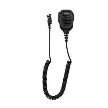 Hytera Compact IP54 Remote Speaker Microphone with 3.5mm Audio Jack with Volume Control Key