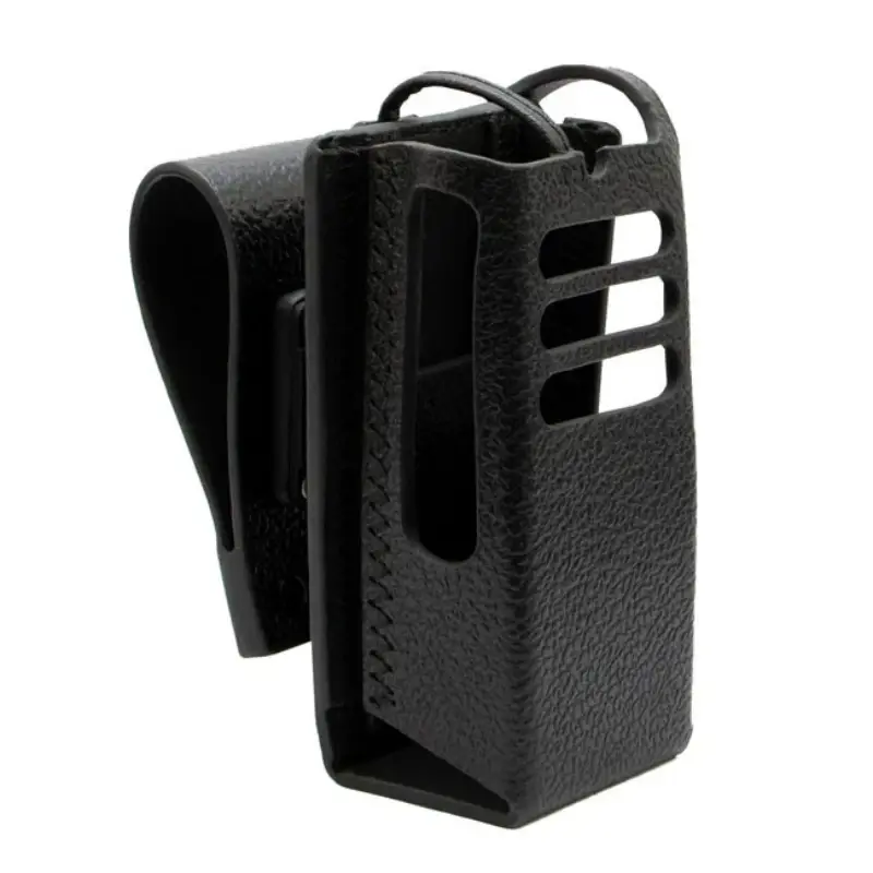 Motorola Hard Leather Carry Case with 3 Inch Swivel Belt Loop for R5 NKP
