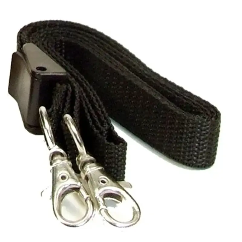 Icom Black Nylon Shoulder Strap 2 Clips