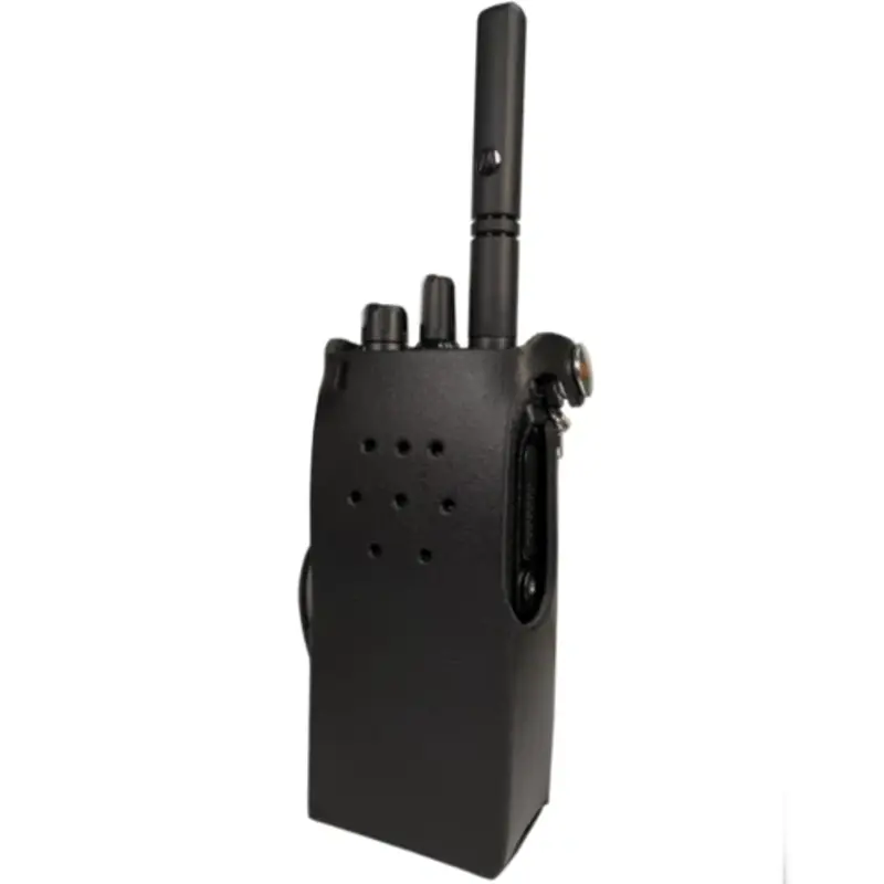 Hard Leather Case with Flap, D-Rings and Belt Loop For R7 Series