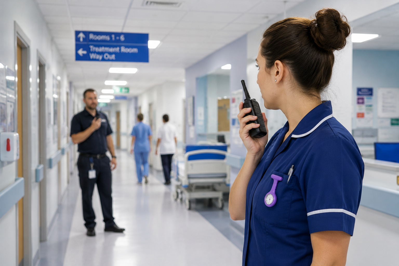 Two-way radios in healthcare organisations