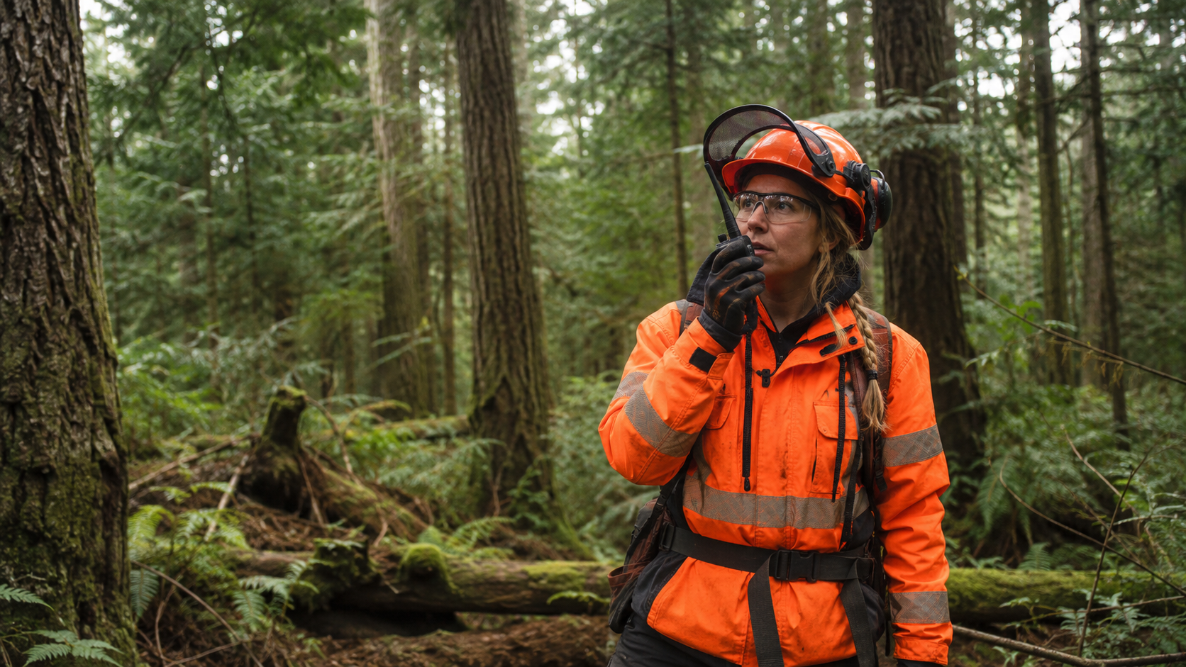 Two way radios helping forestry workers
