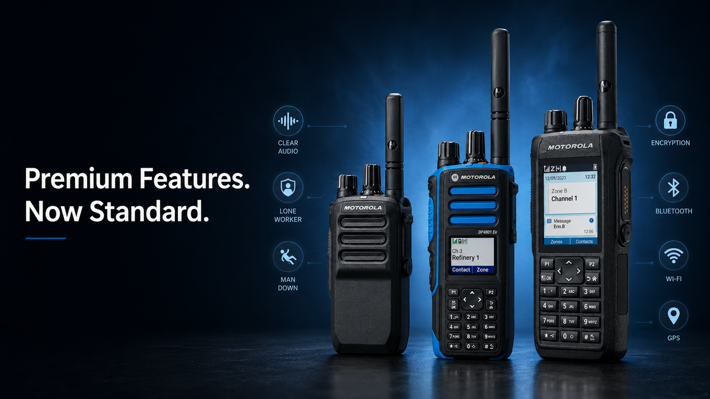 Motorola Includes Premium Two-Way Radio Features as Standard