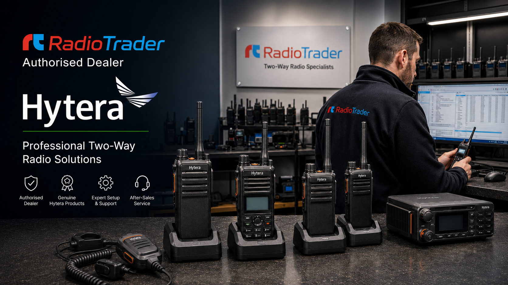 RadioTrader is an authorised Hytera radio dealer in the UK
