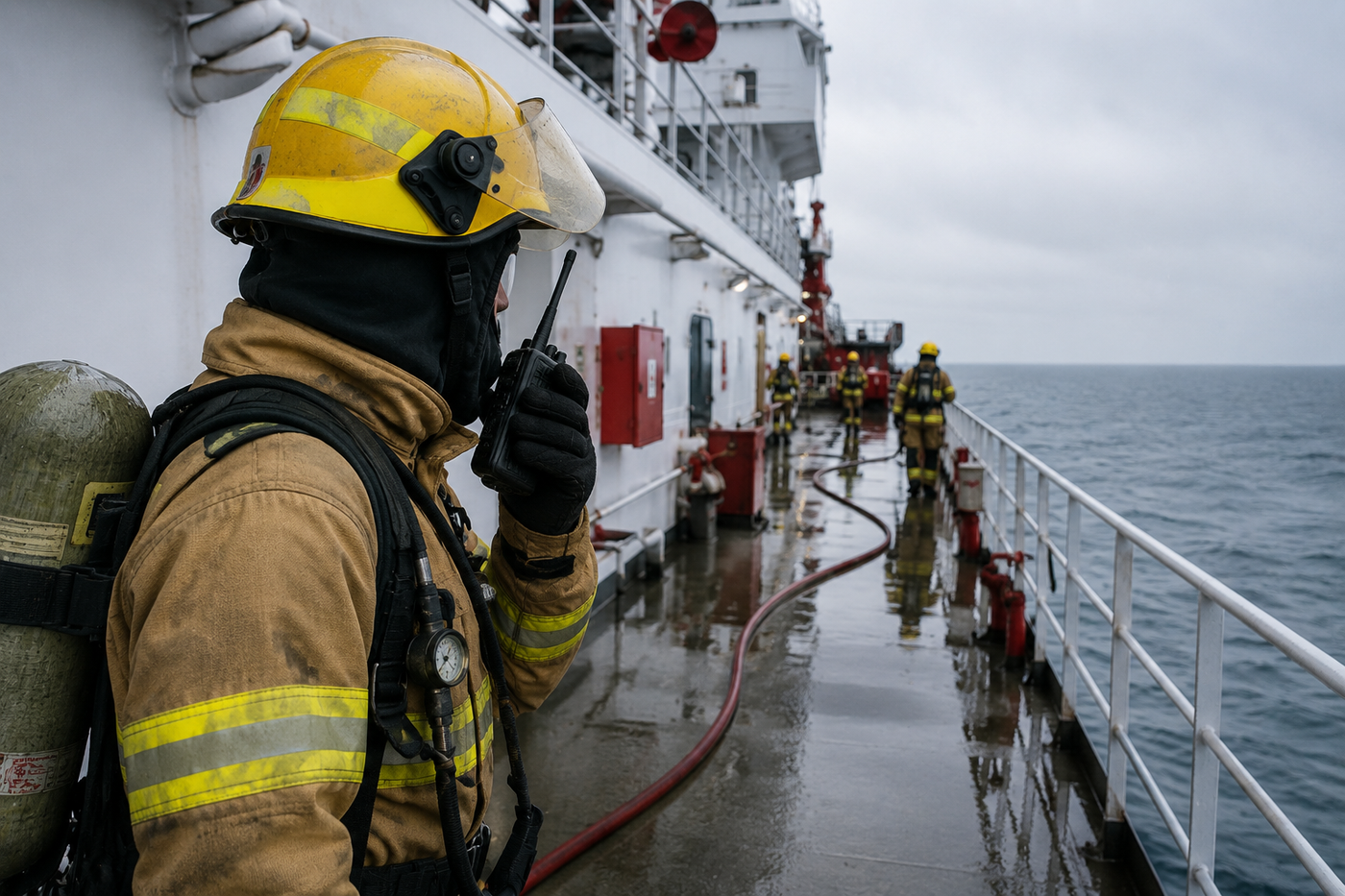 SOLAS Compliant Two-Way Radios for Firefighters At Sea