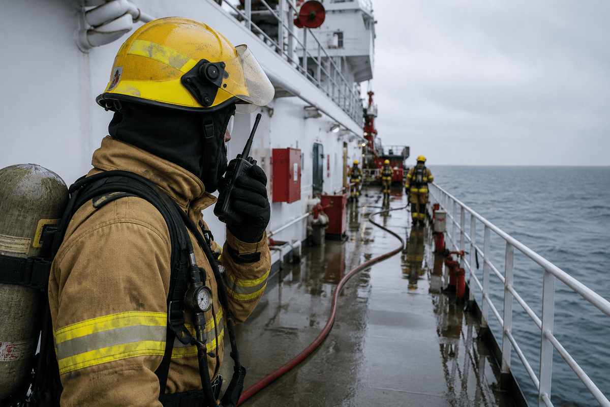 SOLAS Compliant Two-Way Radios for Firefighters At Sea - RadioTrader