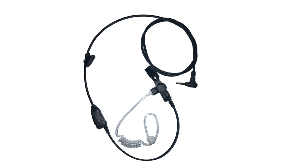 Hytera EAS07 Earpiece with In-Line PTT & Transparent Acoustic Tube