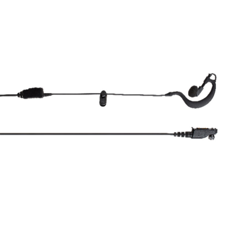 Hytera EHN35R-P C-type ear piece for right ear.