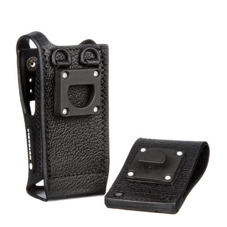 Motorola PMLN5840A Hard Leather Display Case With 3-Inch Swivel Belt Loop.