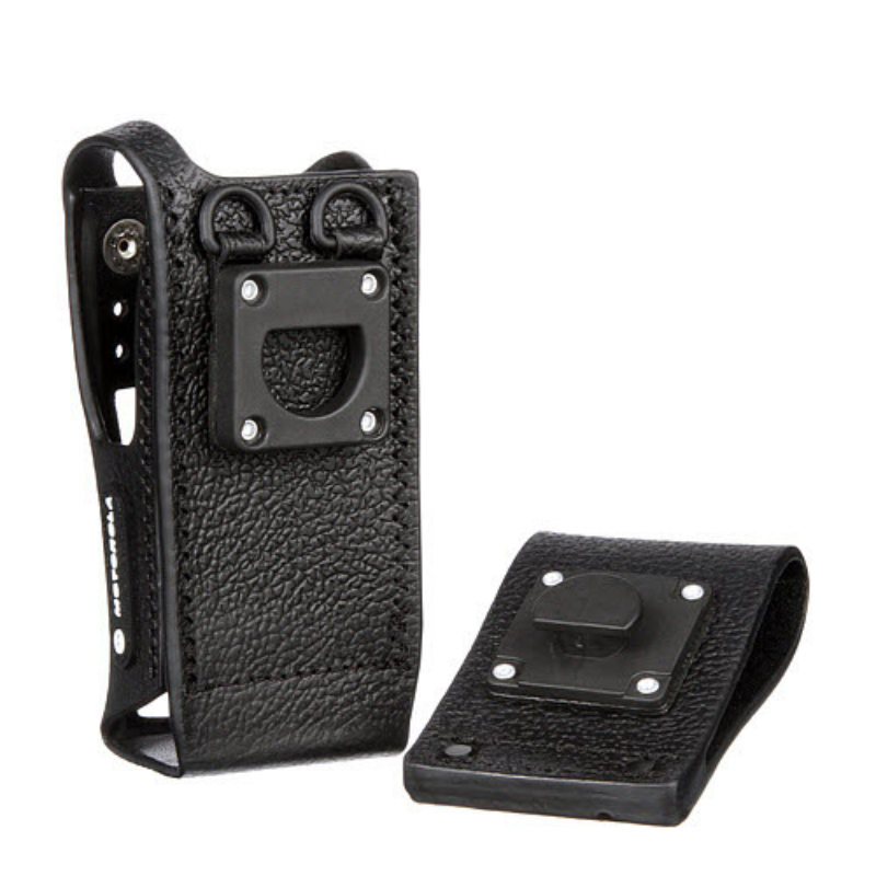 Motorola PMLN5840A Hard Leather Display Case With 3-Inch Swivel Belt Loop.