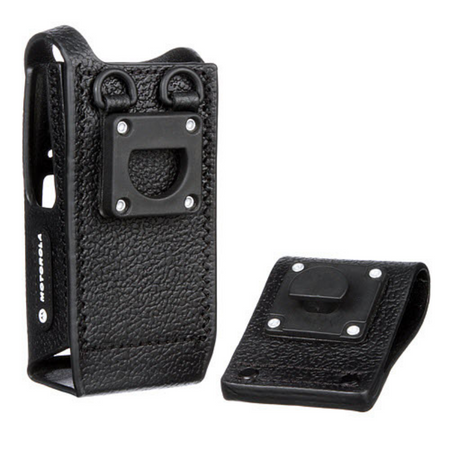 Motorola PMLN5842A Hard Leather Non Display Case With 2.5 Inch Swivel Belt Loop.