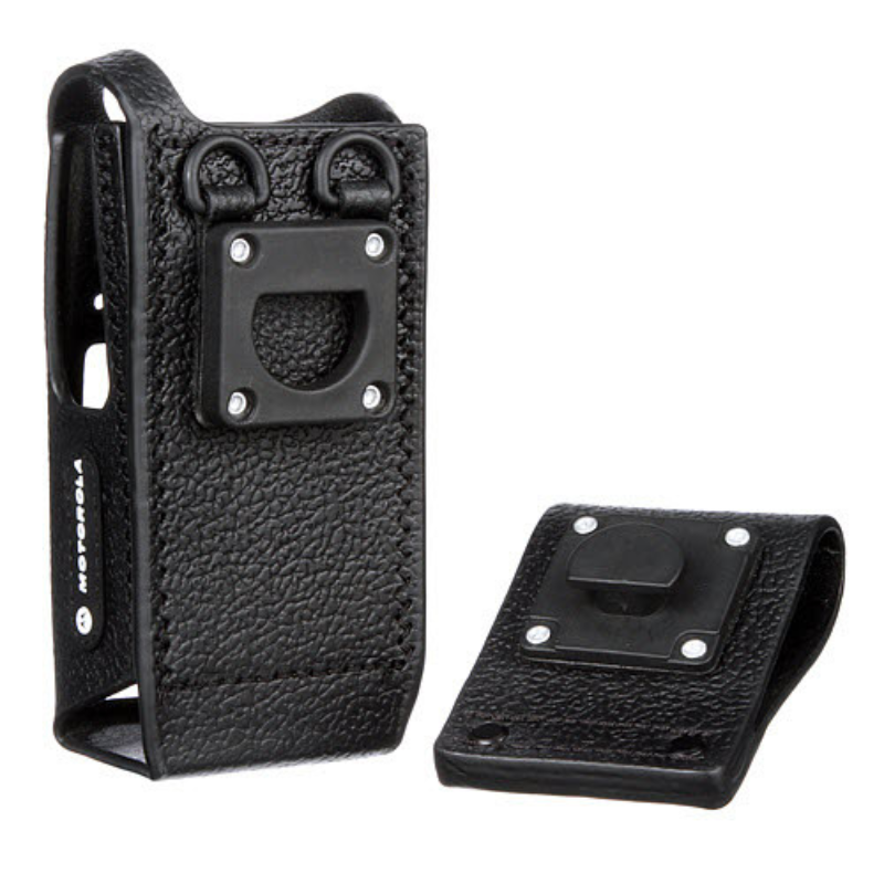 Motorola PMLN5842A Hard Leather Non Display Case With 2.5 Inch Swivel Belt Loop.