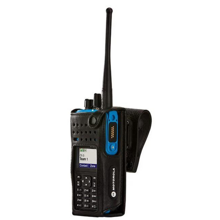 Motorola PMLN6097A ATEX Hard Leather Carry Case With Swivel Belt Loop (Display Radio).