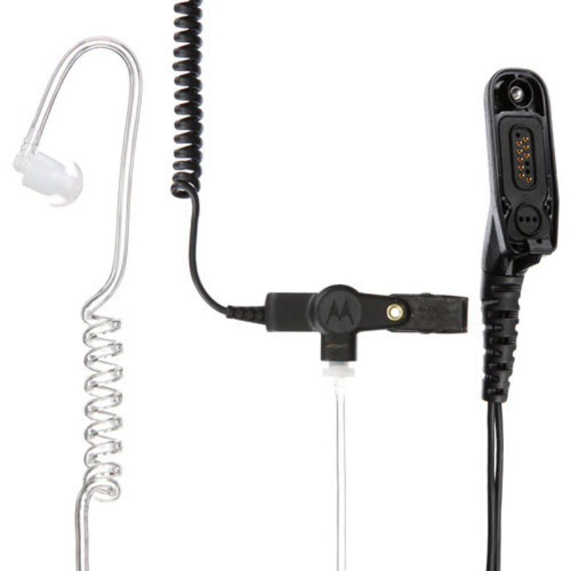 Motorola PMLN6129A 2 Wire Surveillance Kit With Low Noise Kit UL/TIA 4950 - Black.