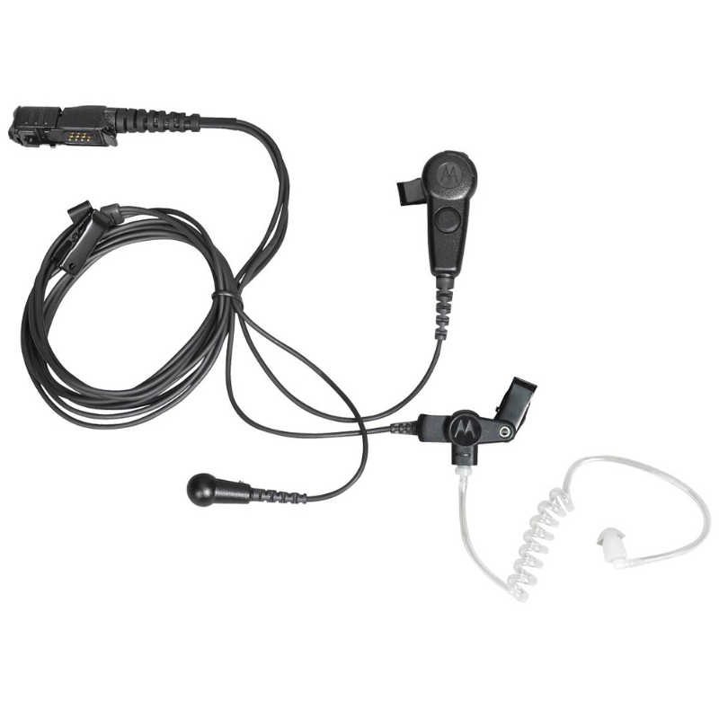 Motorola PMLN6754A Three Wire Surveillance Earpiece Kit - Black.