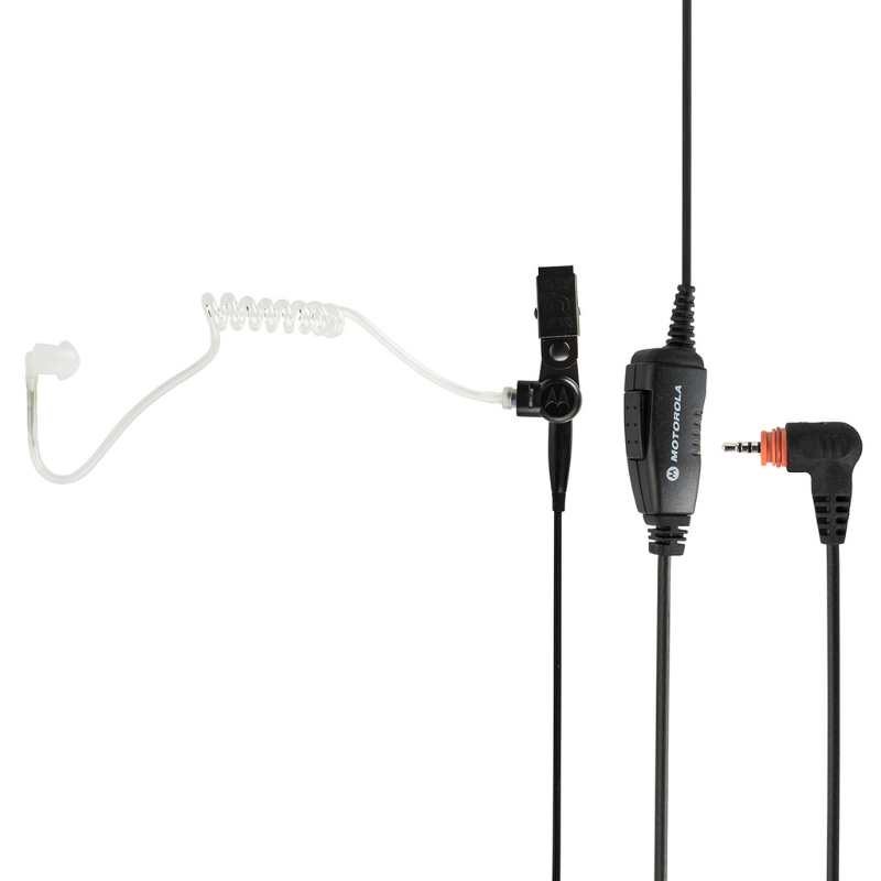 Motorola PMLN7158A Surveillance Earpiece With Mic and PTT Combined (Black).
