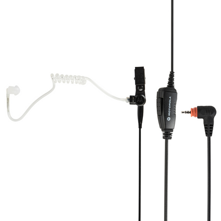 Motorola PMLN7158A Surveillance Earpiece With Mic and PTT Combined (Black).