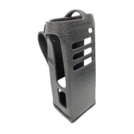 Motorola Hard Leather Carry Case with 3 Inch Fixed Belt Loop for R5 NKP