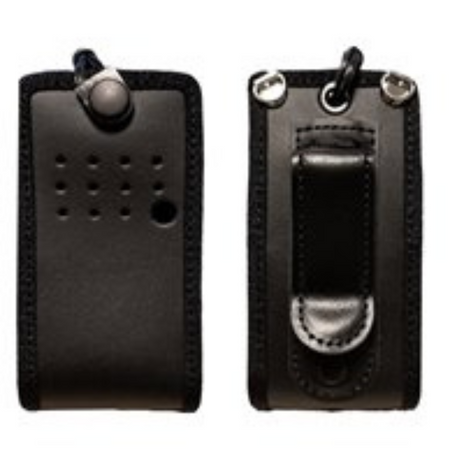 Economy Range Soft Leather Case with D-Rings and Sprung Belt Clip, PD405.
