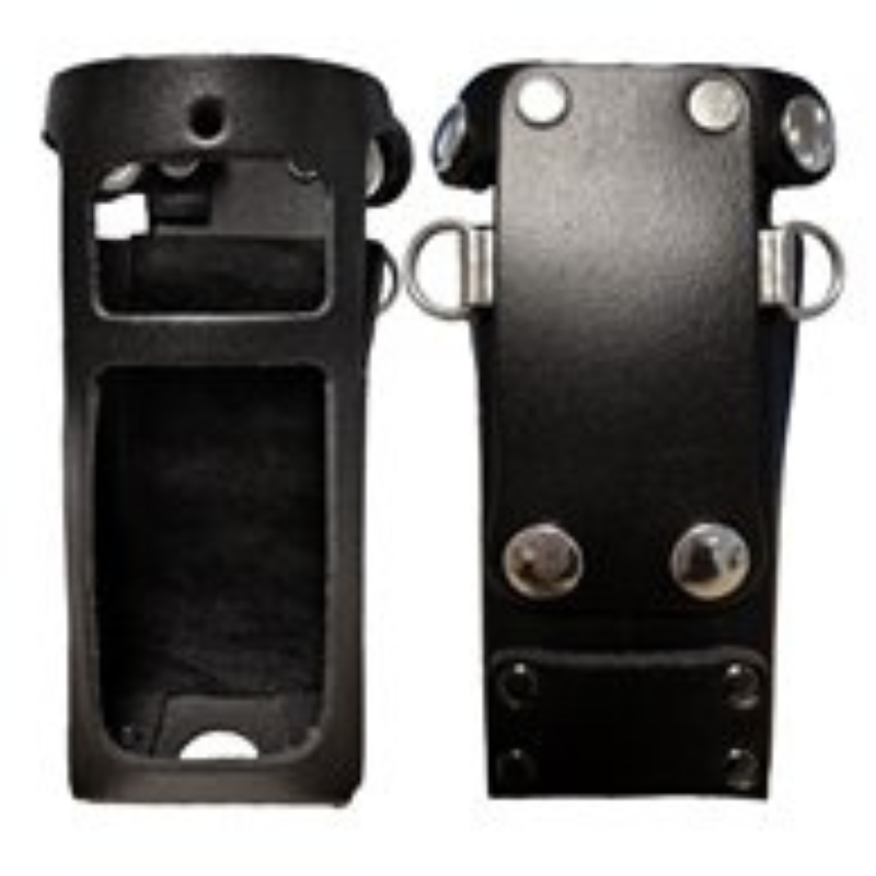 Economy Range Hard Leather Case with Flap, D-Rings and Belt Loop, PD795 EX.