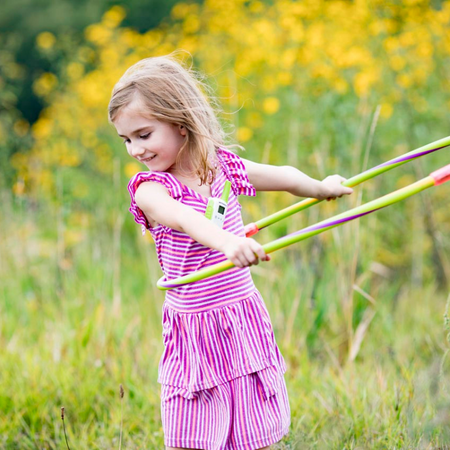 A kid using the T42