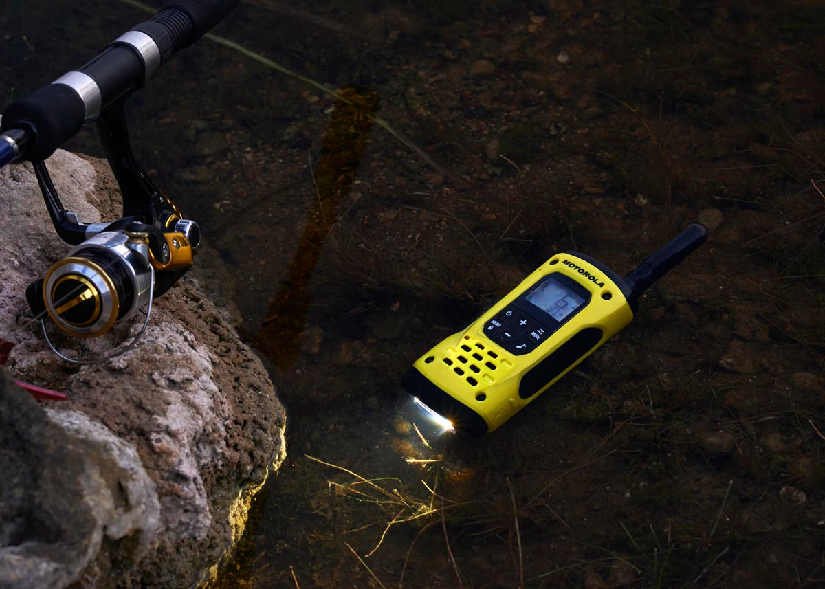 T92 at night time in a puddle with it's light on