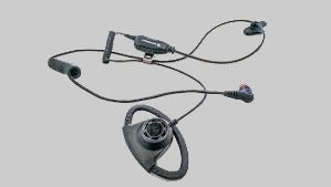 Adjustable D-Style Earpiece with In-Line Microphone - RadioTrader