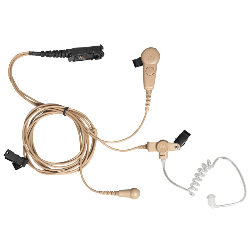 DP2000 DP3441 DP3661E Beige Three Wire Surveillance Earpiece Kit - RadioTrader