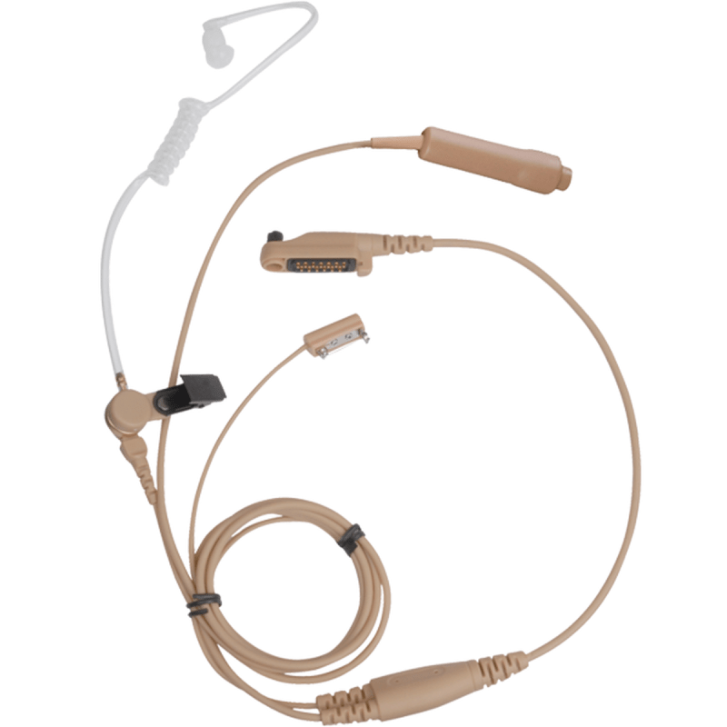 Hytera 3-wire Surveillance Earpiece with Transparent Acoustic Tube - RadioTrader