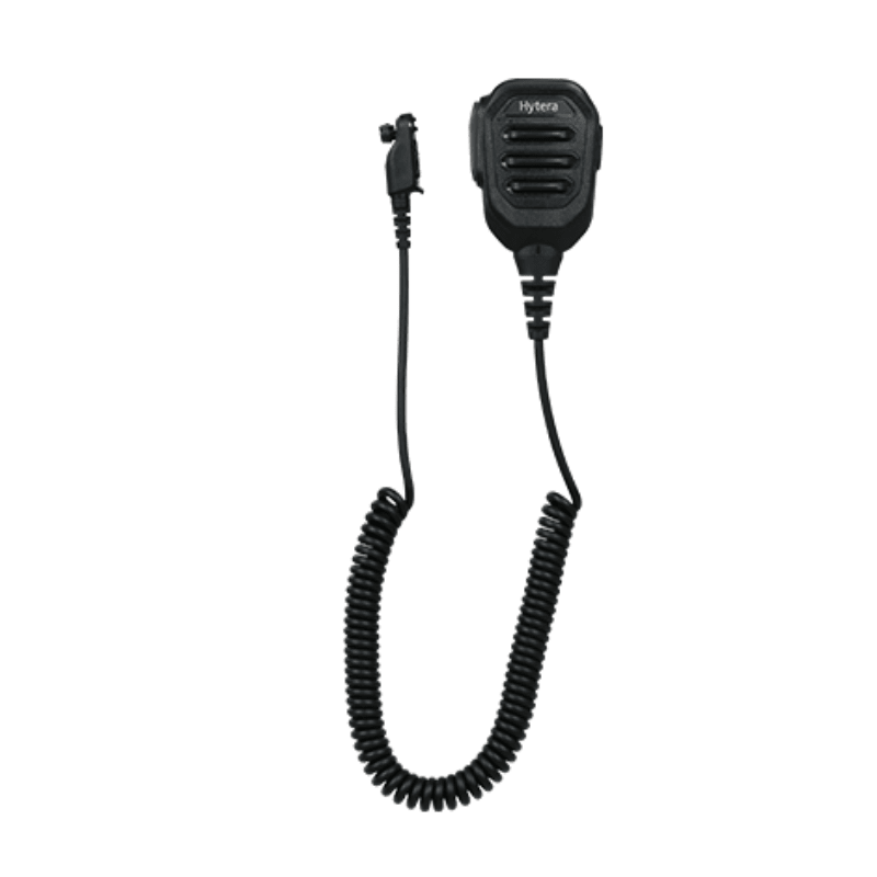 Hytera Compact IP54 Remote Speaker Microphone with 3.5mm Audio Jack with Volume Control Key - RadioTrader