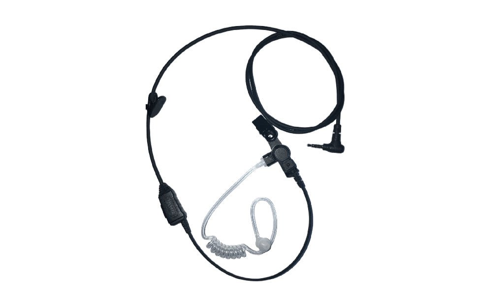 Hytera EAS07 Earpiece with In-Line PTT & Transparent Acoustic Tube - RadioTrader