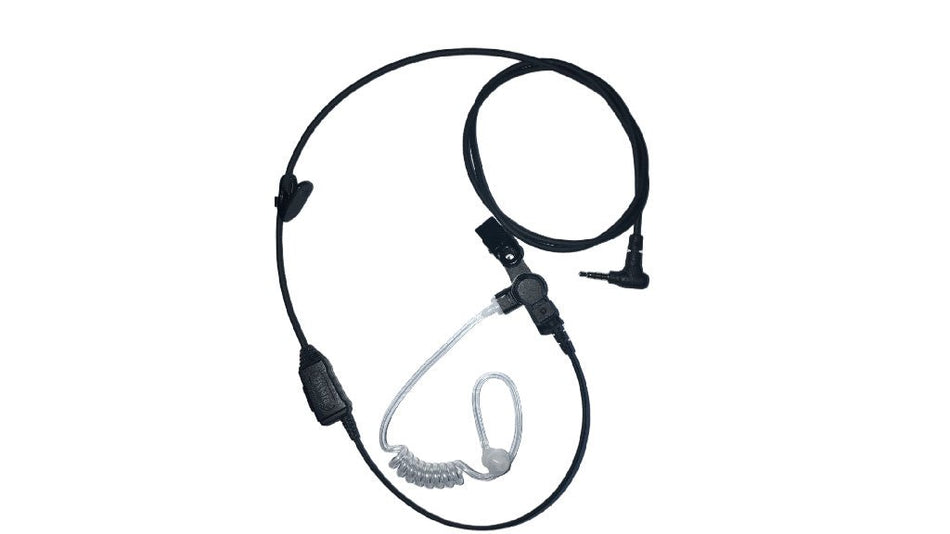 Hytera EAS07 Earpiece with In-Line PTT & Transparent Acoustic Tube - RadioTrader