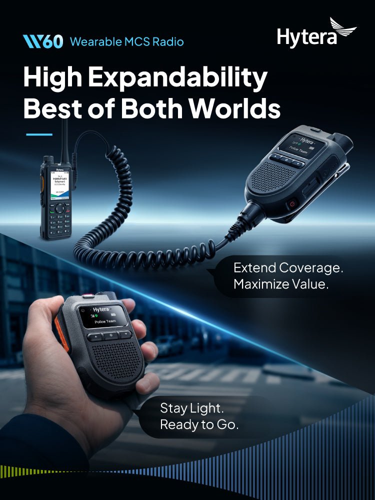 Hytera W60 Wearable PoC Radio with Camera - RadioTrader