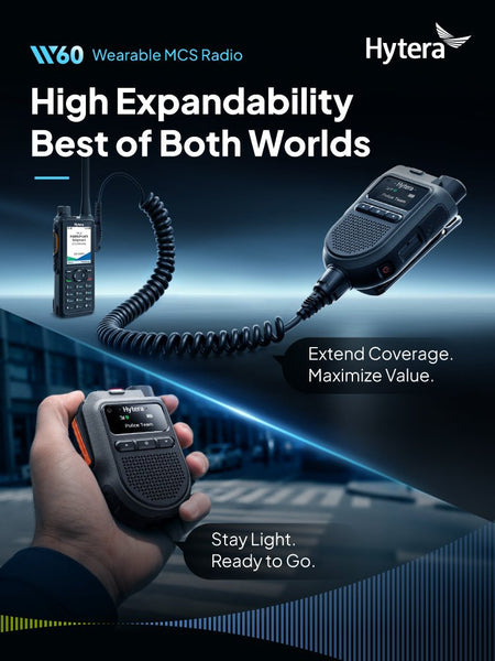 Hytera W60 Wearable PoC Radio with Camera - RadioTrader