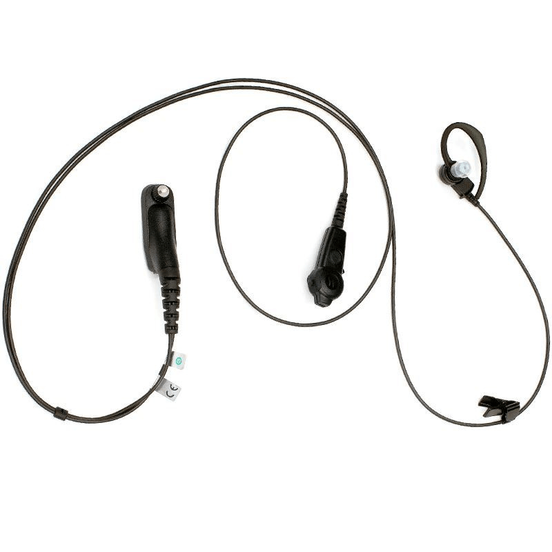 Motorola PMLN6127A DP4000 Series 1 Wire Surveillance Kit UL/TIA 4950 - Black - RadioTrader