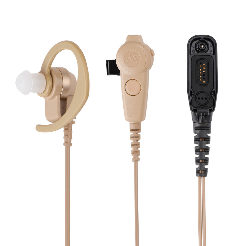 Motorola PMLN6128A DP4000 Series 2 Wire Surveillance Kit UL/TIA 4950 - Beige - RadioTrader